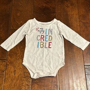 Okie Dokie Baby Girls “My Daddy is Incredible” Onesie